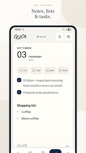 Cesca: Daily Planner Screenshot 1