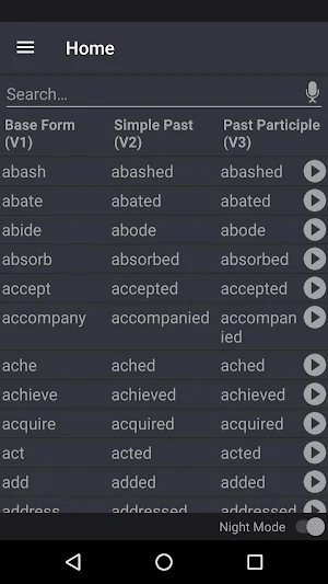 English Verbs: Regular and Irregular Screenshot 2