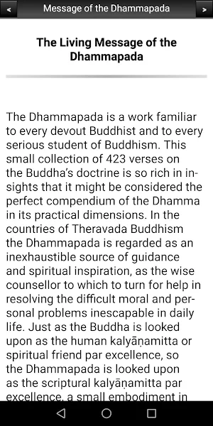 Message of the Dhammapada Screenshot 1