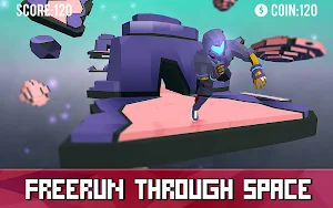 Space Parkour Runner - freerun to horizon! Screenshot 0