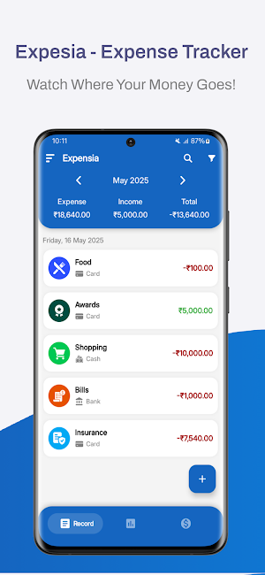 Expensia: Expense Tracker Screenshot 0