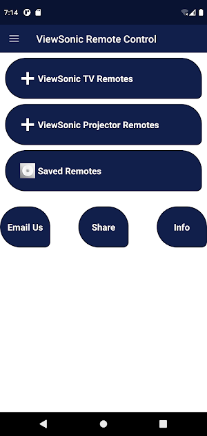 ViewSonic Remote Control Screenshot 0