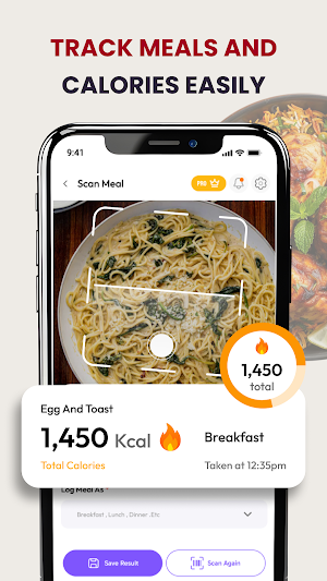 AI Calorie, Heart Rate Tracker Screenshot 1