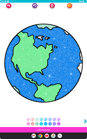 Planet and Galaxy Coloring Screenshot 0