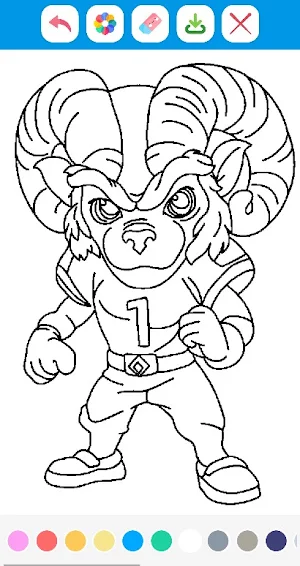 American Football Coloring Screenshot 2