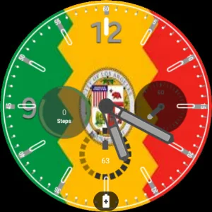 Los Angeles Flag Watchface Screenshot 0