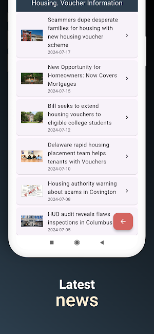 Housing. Voucher Information Screenshot 3