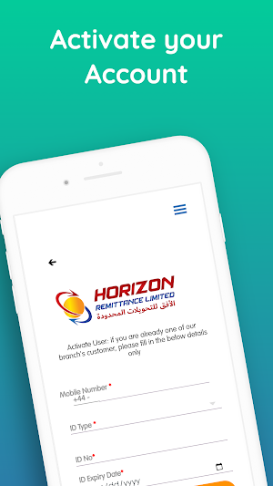 Horizon Remittance Screenshot 2