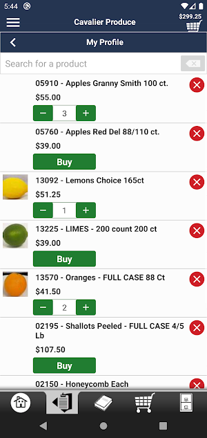 Cavalier Produce Online Screenshot 1