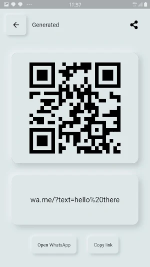 WA Quick Link and QR Code Screenshot 1