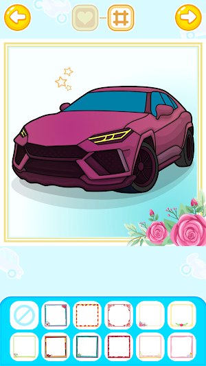 Car Coloring Games: Paint-Draw Screenshot 2