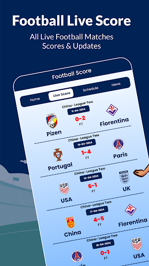 Live Football Scores & News Screenshot 0