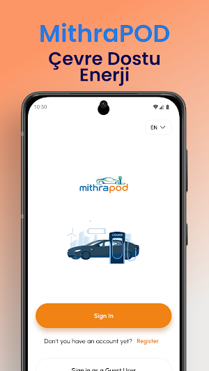 MithraPOD Araç Şarj Uygulaması Screenshot 0