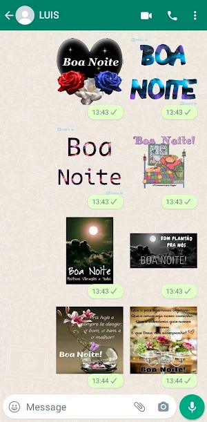Figurinhas Boa Noite Screenshot 0