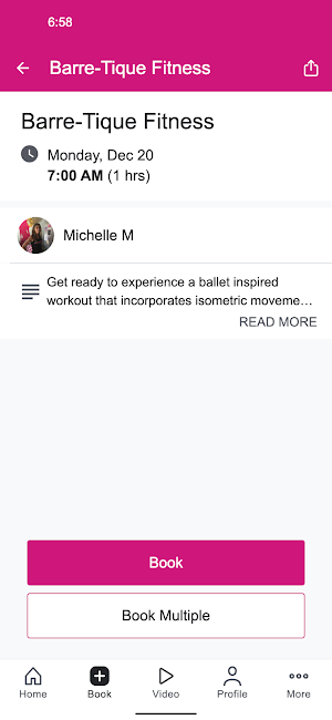 BARRE-TIQUE FITNESS Screenshot 2