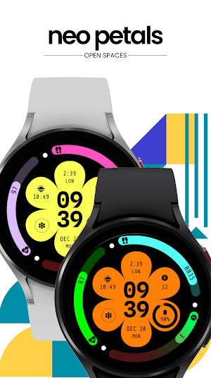 Neo Petals Watch Face Screenshot 1