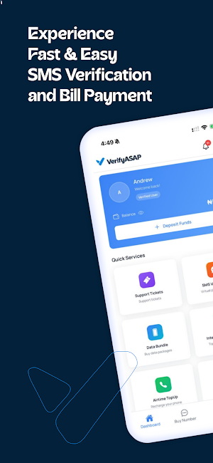 VerifyAsap: SMS & Bill Payment Screenshot 0