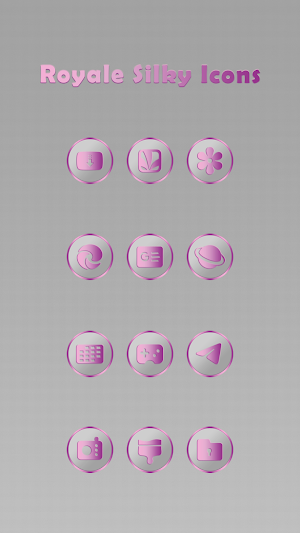 Royale Silky Light Pink Icons Screenshot 2