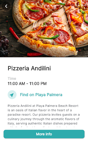 Playa Palmera APP Screenshot 3