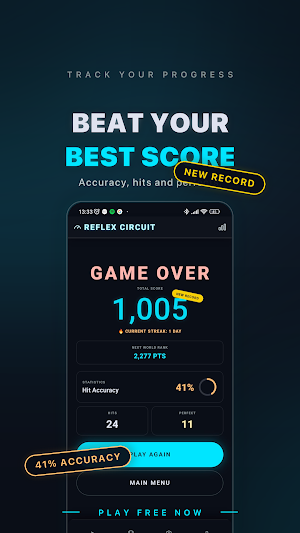 Reflex Circuit — Reaction Game Screenshot 3