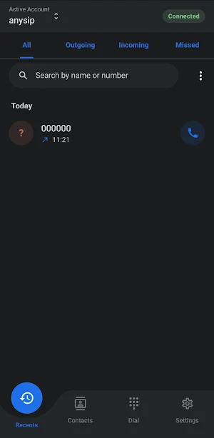 AnySIP: VoIP & SIP Softphone Screenshot 1