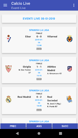 Calcio Live Screenshot 0