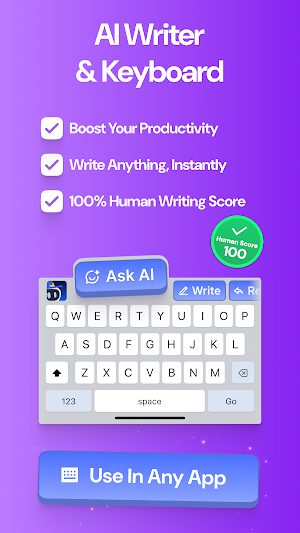 WritingWiz-AI Keyboard & Write Screenshot 0