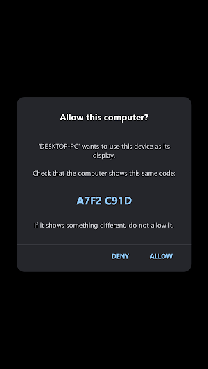 FoldDisplay: Phone as Monitor Screenshot 0