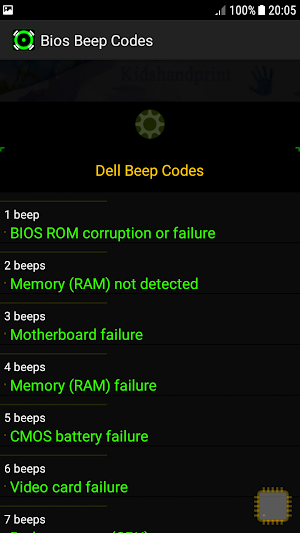 Computer  Bios Beep Codes Screenshot 3