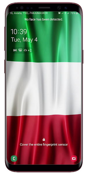 Italian Flag Waving Live Wallpaper Screenshot 3