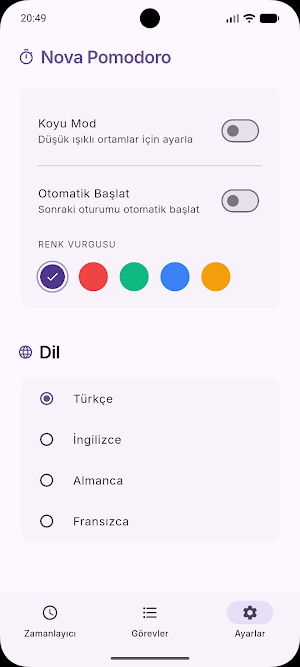 Nova Pomodoro Screenshot 3