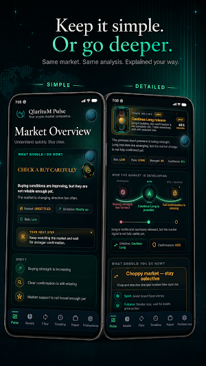 QlarituM Pulse: Crypto Trading Screenshot 1