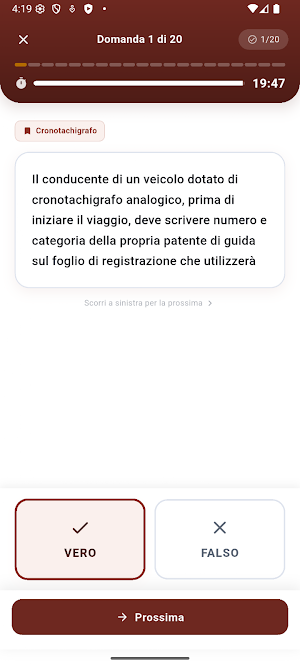 Quiz Patenti Superiori Screenshot 1