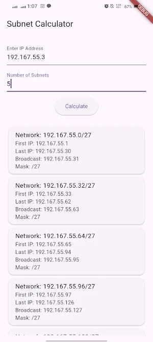 IP SUBNET Screenshot 0