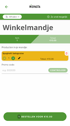 Mio Pasta Screenshot 2