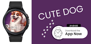 Animated Cute Dog Watch Face Screenshot 1