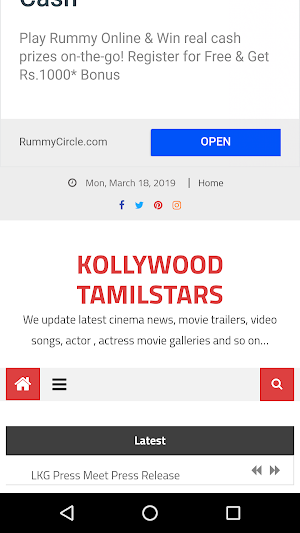 Kollywood Tamilstars Screenshot 0
