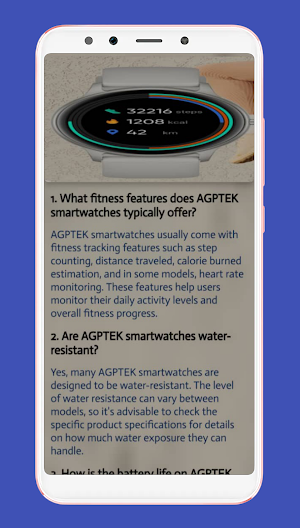 agptek smartwatch guide Screenshot 2