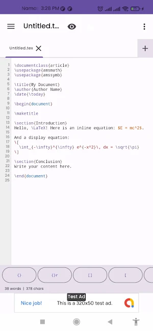 LatTeX Editor Screenshot 2