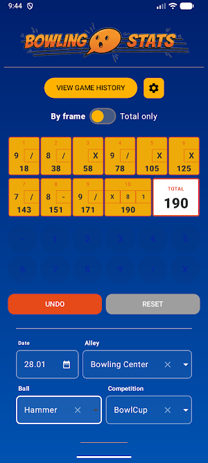 Bowling Stats Screenshot 2