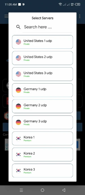 Gwapo Freenet VPN Screenshot 2