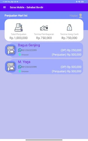 Sales Mobile Screenshot 2