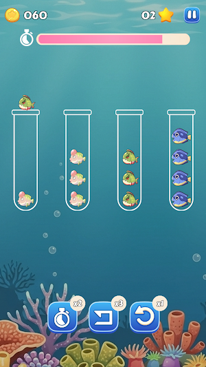 Fishy Sea World Sort Puzzle Screenshot 2