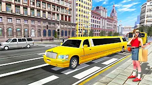 Car Taxi Parking: Limo car Sim Screenshot 1