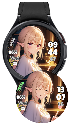Elf Magical Girls Watch Face Screenshot 3