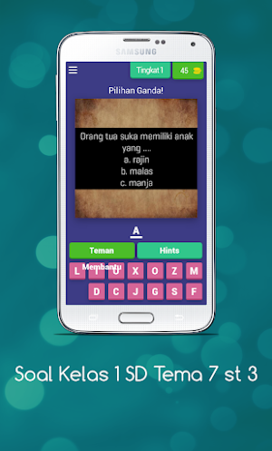 Soal Kelas 1 SD Tema 7 st 3 Screenshot 0