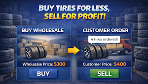 Tire Dealer Tycoon: Tire Game Screenshot 0