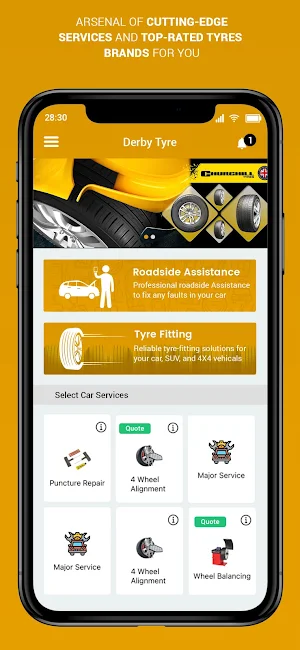 Derby Tyres Screenshot 0