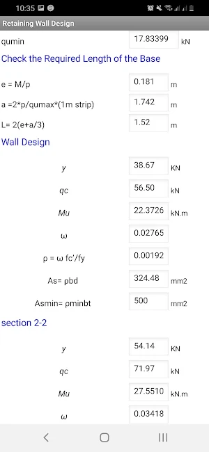Retaining Wall Design Screenshot 3