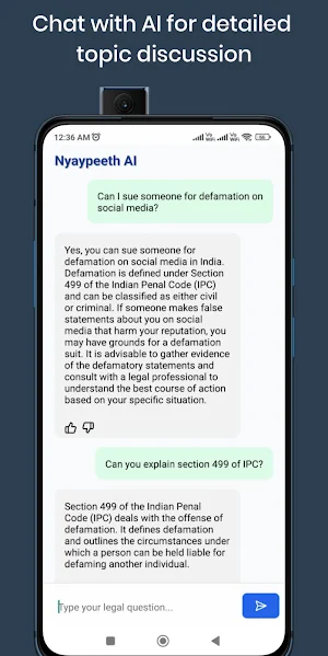 Legal AI Assistant - Nyaypeeth Screenshot 3